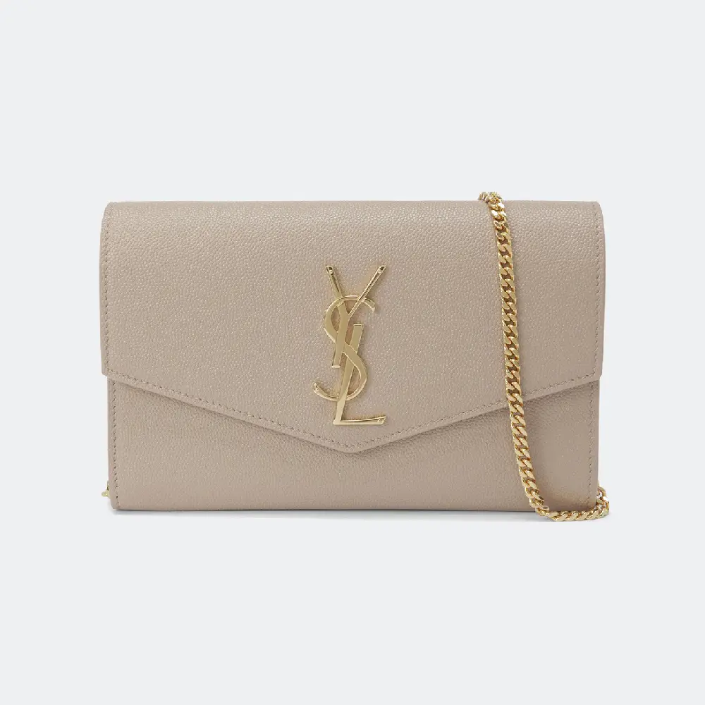 

Сумка кросс-боди SAINT LAURENT Uptown chain, бежевый