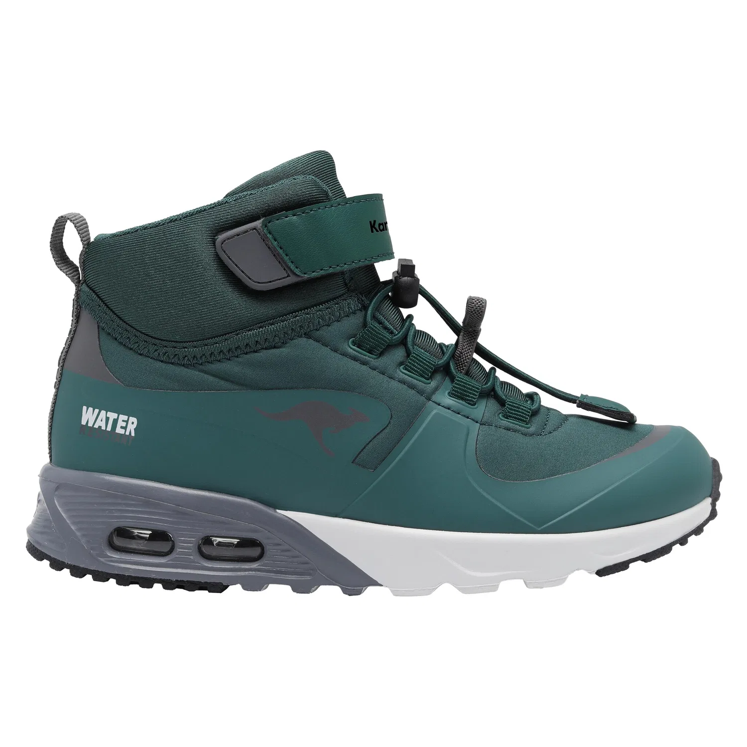 Детские кроссовки водонепроницаемые KX-HYDRO KangaROOS, Deep Emerald/Steel Grey — фото 2