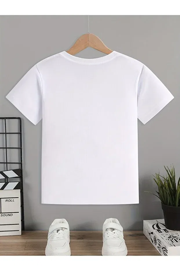 Детская футболка для мальчиков с принтом Space Printed Let'S Wear, White — фото 4