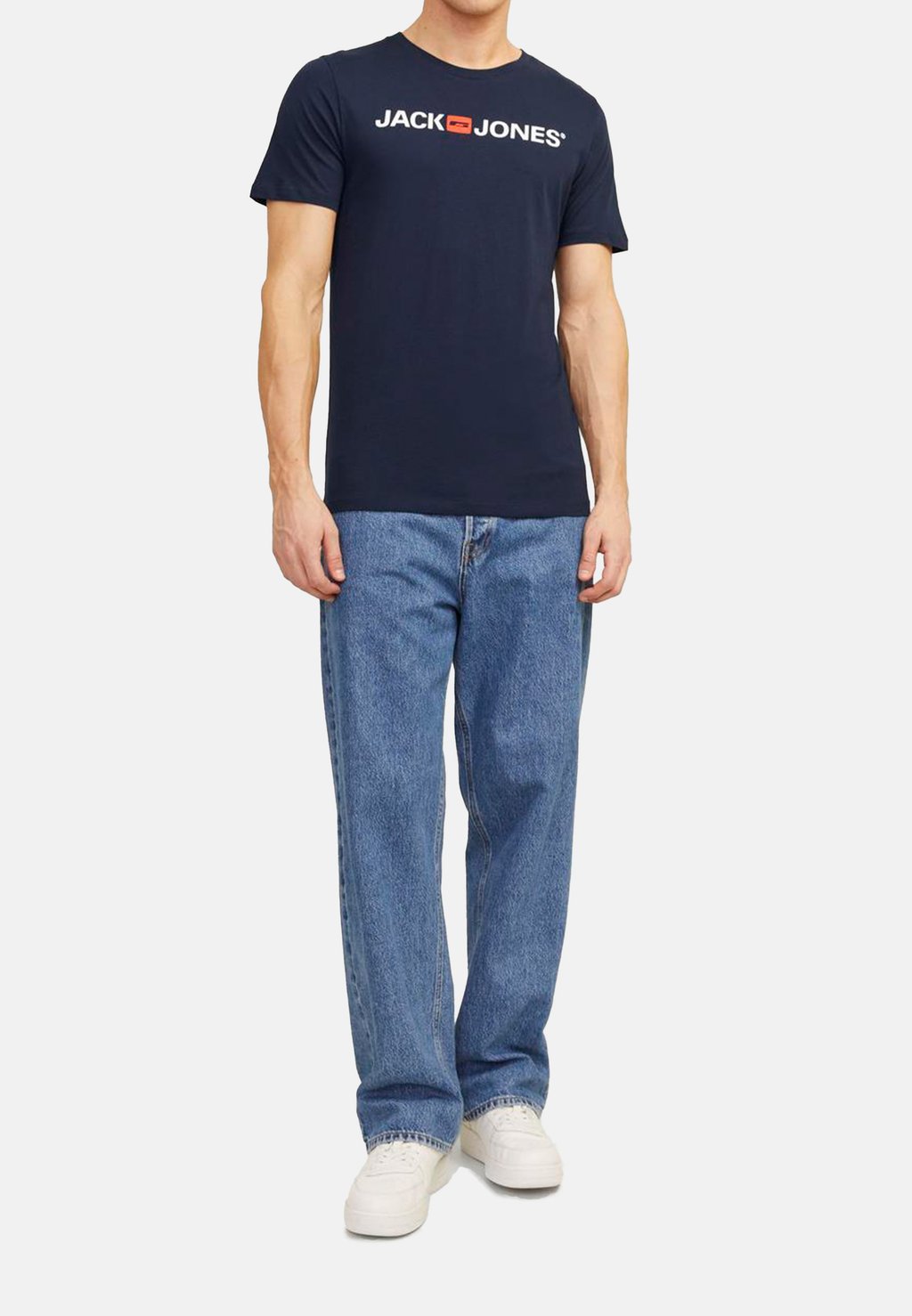 

Футболка с принтом 3 PACK Jack & Jones, темно-синий
