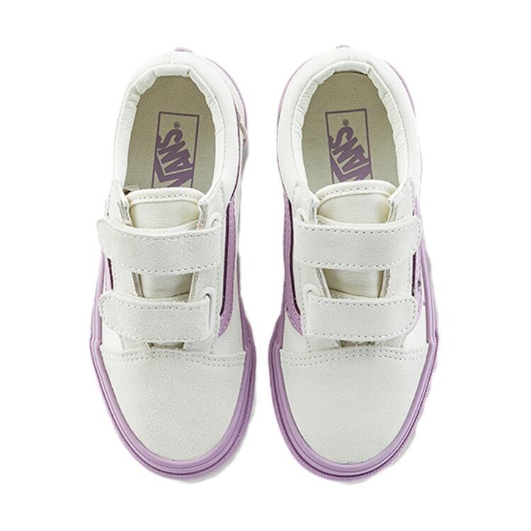 Кроссовки Vans Old Skool Kids Skateboarding Shoes Kids Low-top White/Purple, фиолетовый — фото 4
