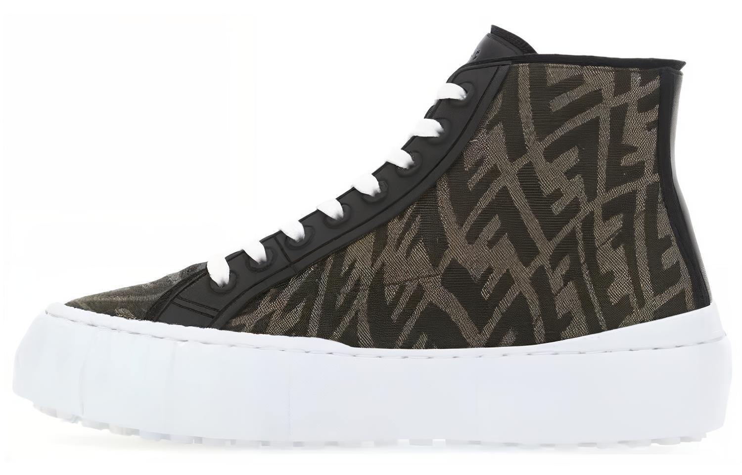 

Кеды высокие Fendi Force High All Over Logo, коричневый