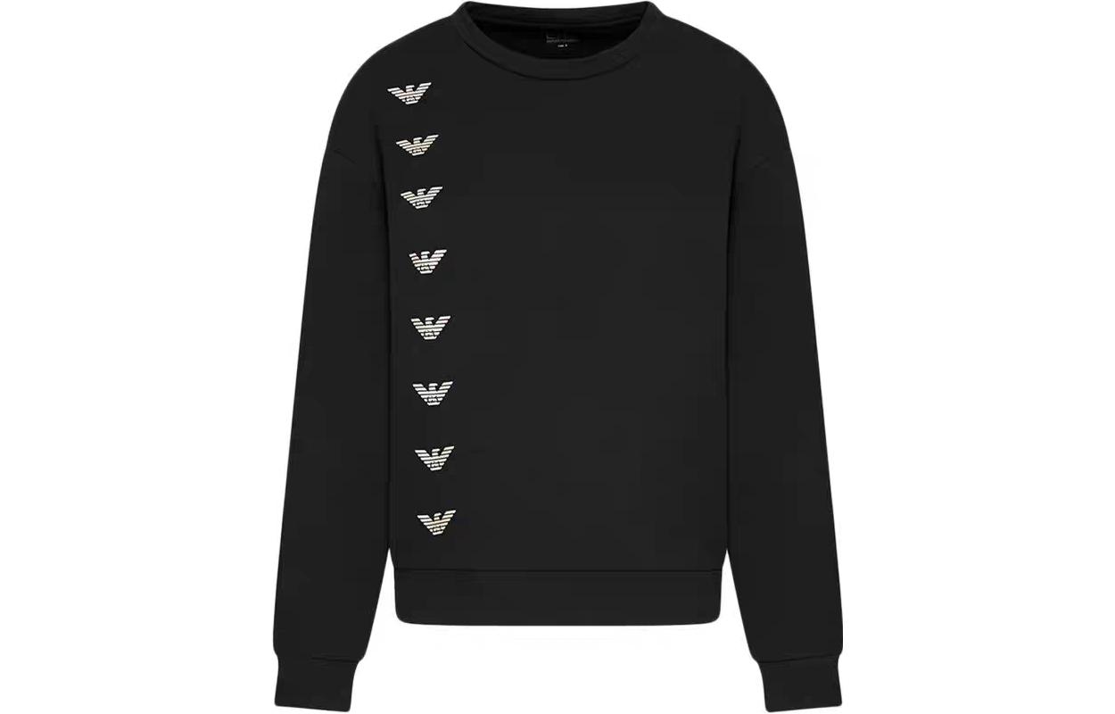 EMPORIO ARMANI Свитшот женский черный — фото 3