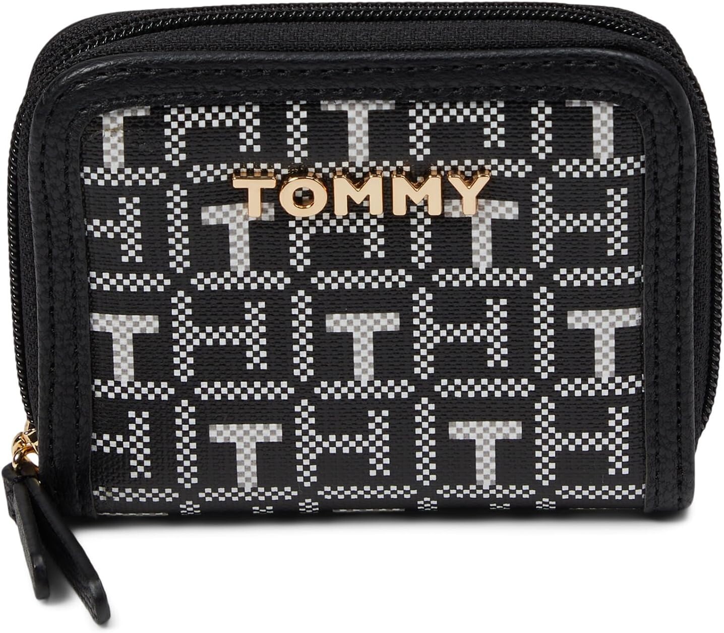 

Кошелек Tommy Hilfiger Jocelyn II Small Zip Around Wallet, черный/белый