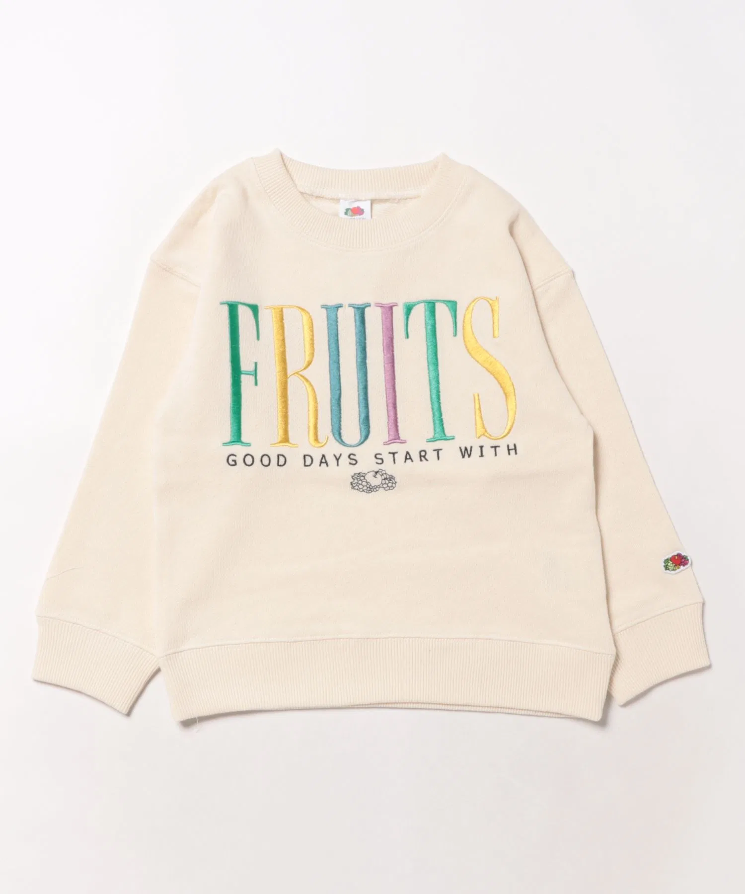 【FRUIT OF THE LOOM】Вышитая толстовка / Детская / Толстовка / С принтом логотипа / Унисекс