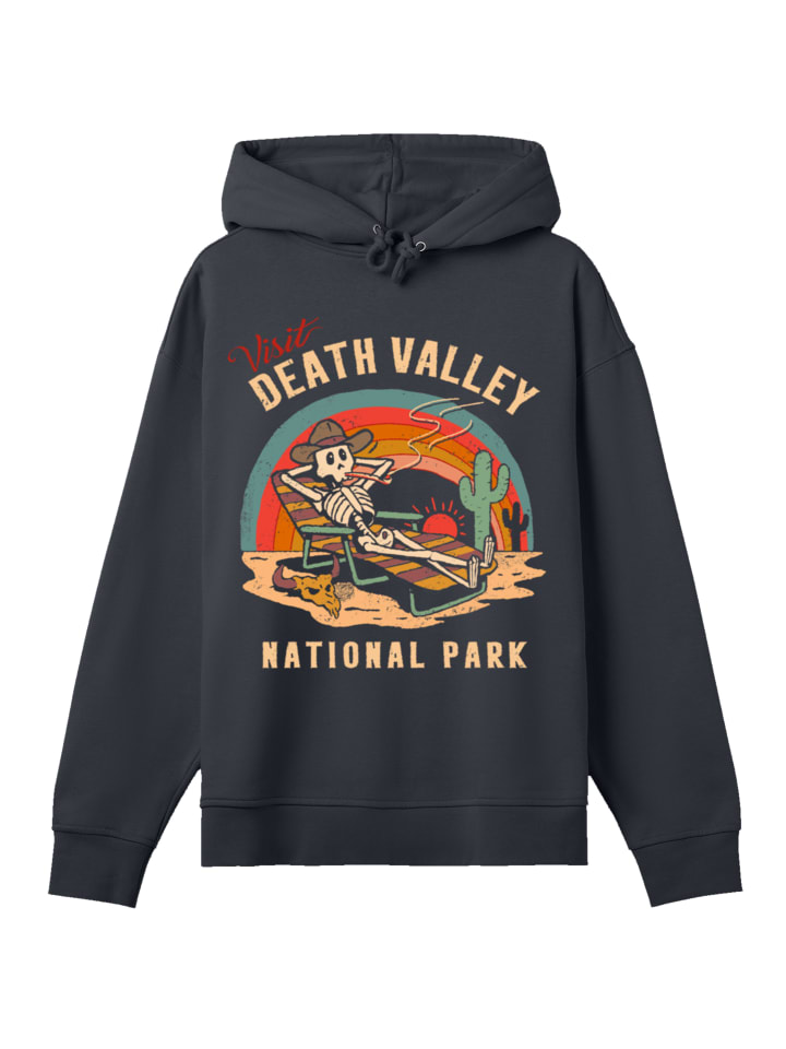 

Толстовка с капюшоном Национальные парки США с изображением Долины Смерти в черном цвете F4NT4STIC