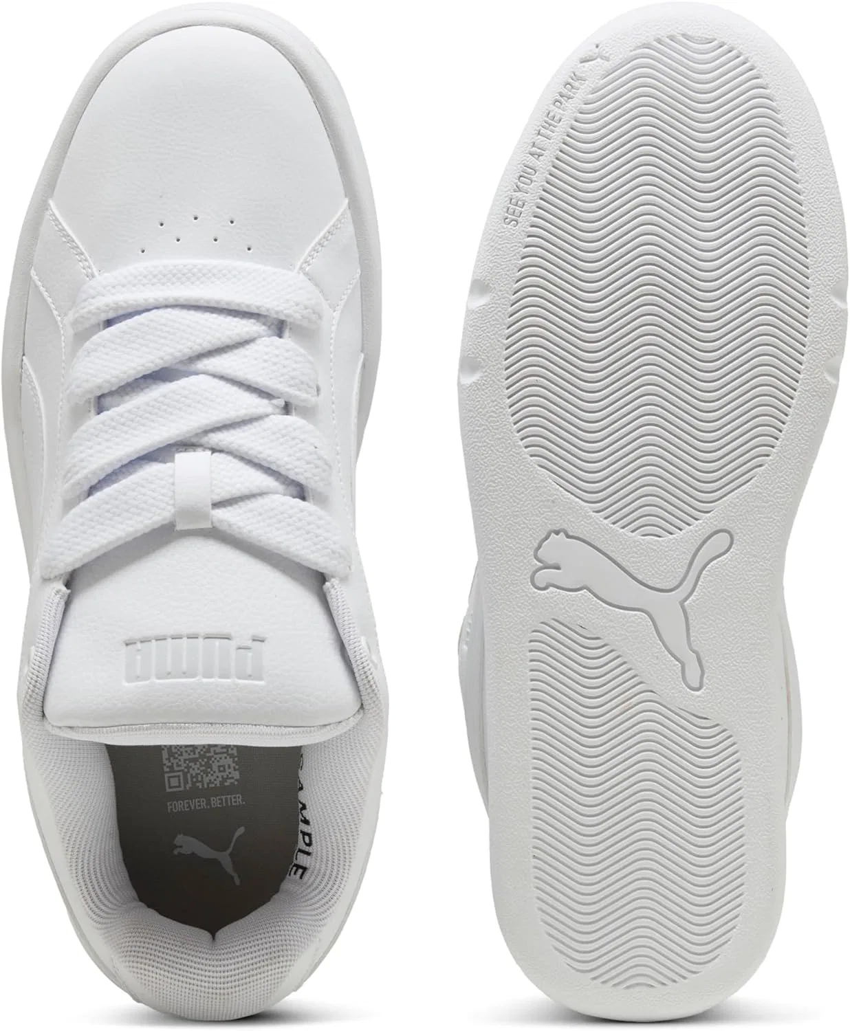 Мужские кроссовки PUMA, 25 Frühlings Und Sommer Farben Puma Weiß Puma Weiß Federgrau 01 — фото 4