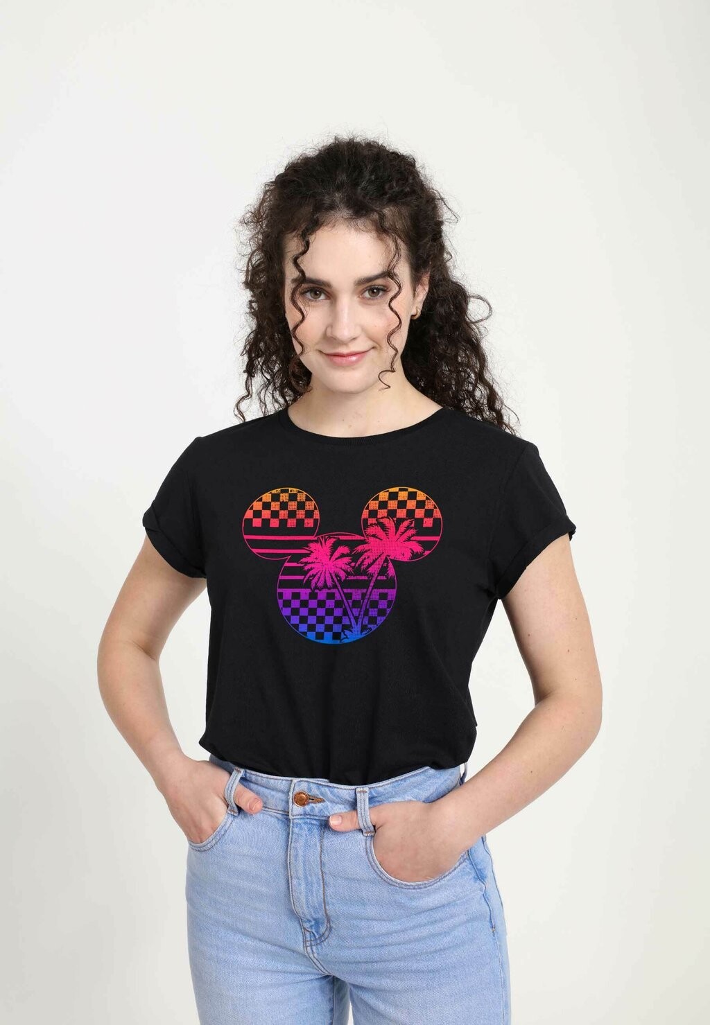 

Футболка с принтом DISNEY CLASSIC MICKEY ROADSTER PALM MICKEY Disney, черный