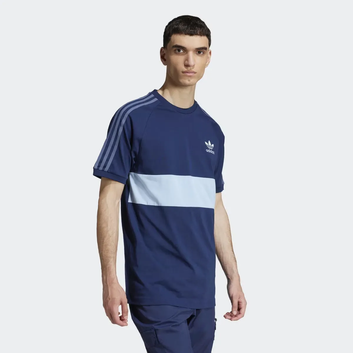

Мужская панель 3 полоски футболка Adidas, синий