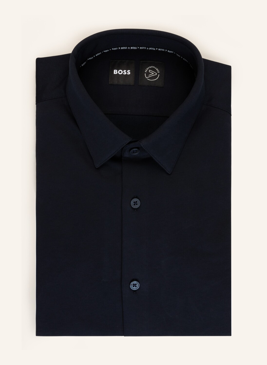

Рубашка BOSS JerseyHANK Slim Fit, темно-синий
