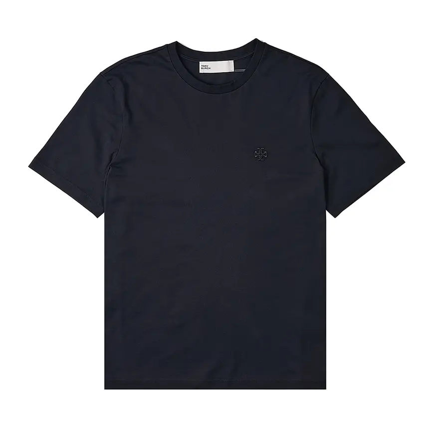 

Футболка с вышитым логотипом Tory Burch, черная