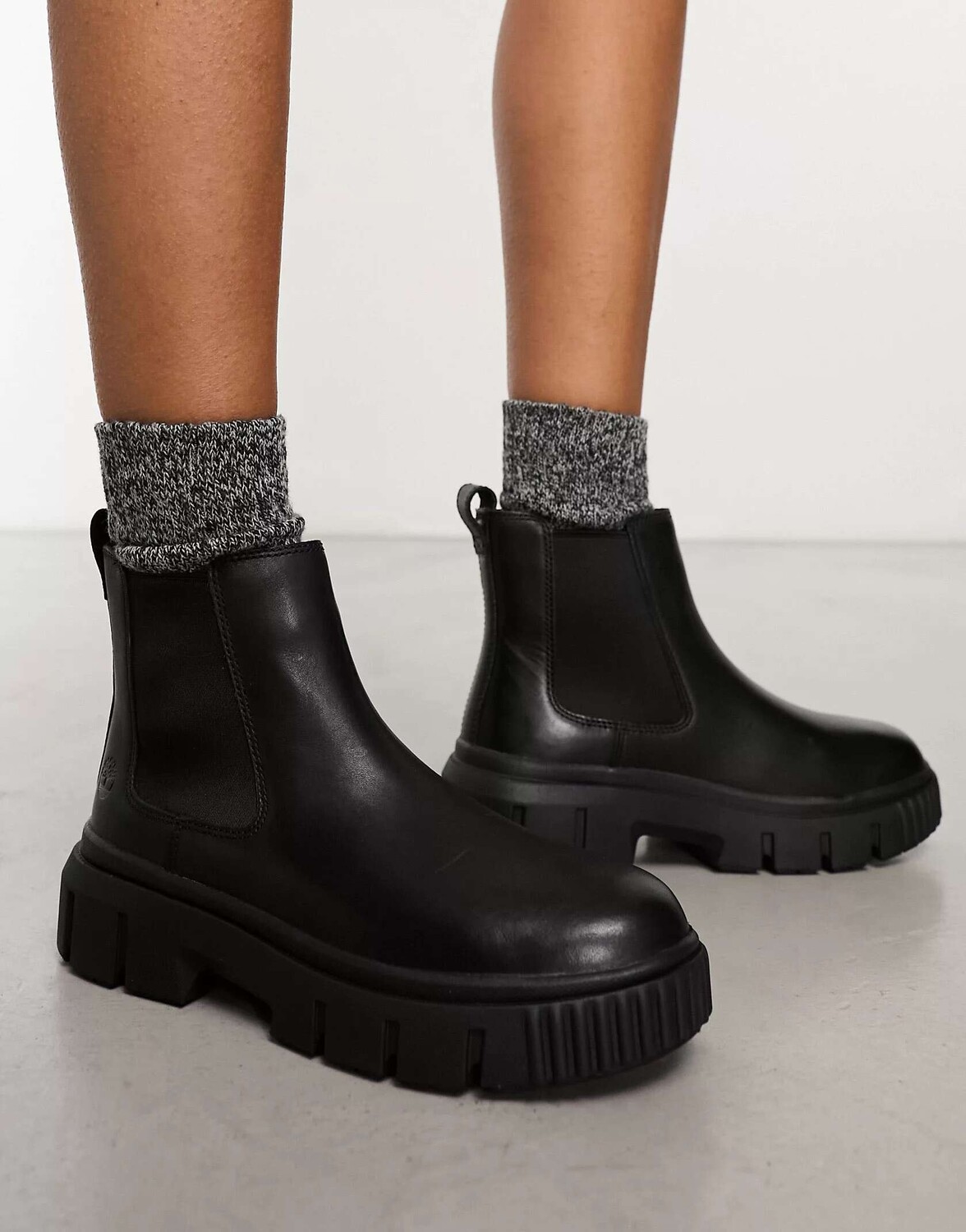 Ботинки-челси кожаные Timberland Greyfield, черный