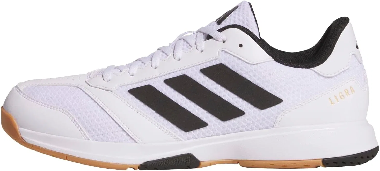 Мужские кроссовки Adidas Ligra 8 для игры в помещении, Cloud White Core Black Cloud White
