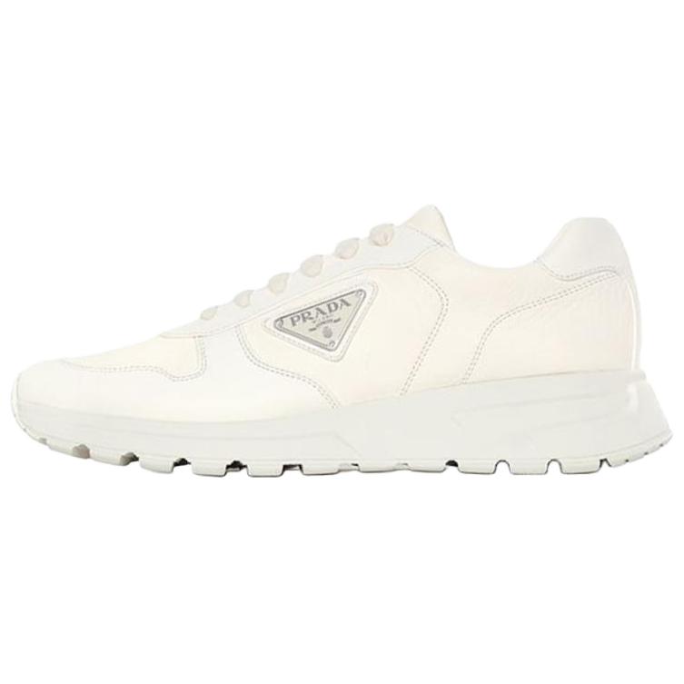 

Низкие повседневные туфли цвета экрю для мужчин PRADA, Ecru