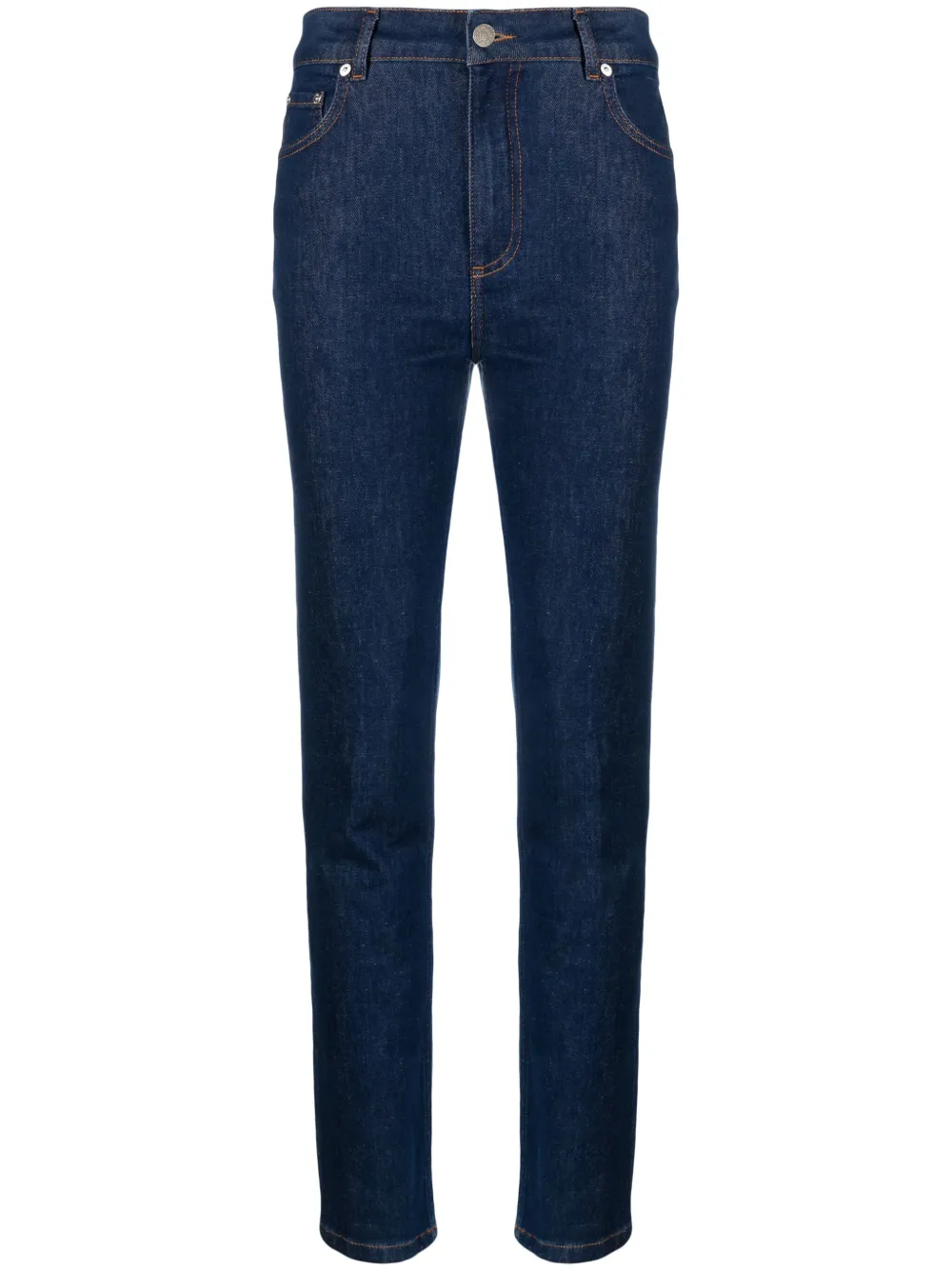 

Джинсы скинни с завышенной талией MOSCHINO JEANS, синий