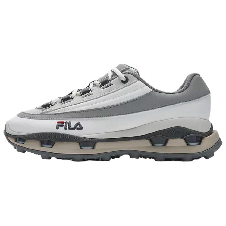 FILA Низкие повседневные туфли мужские бело-серые — фото 3