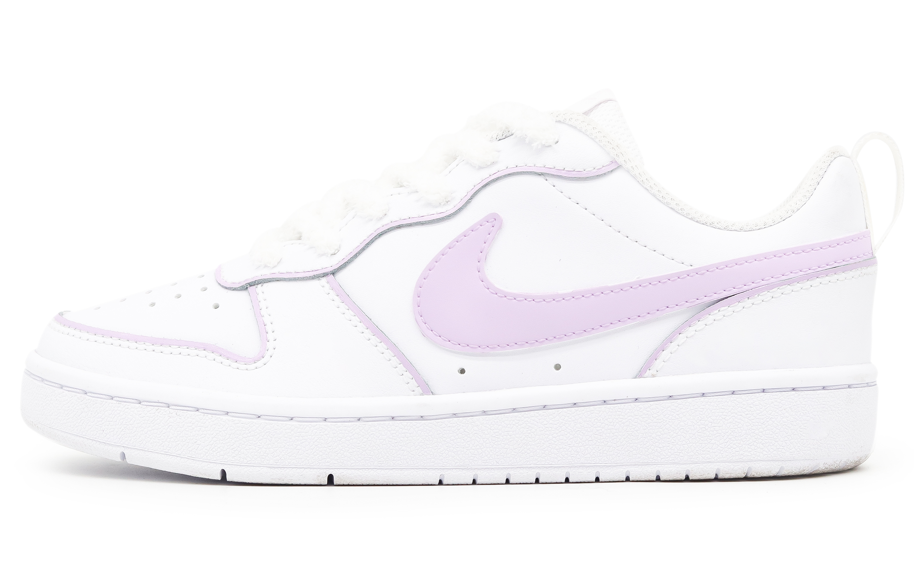 

Nike Court Borough Crow Manufacturing, детские кроссовки для скейтбординга Dusty Purple Low Top, белые, фиолетовые, подростковые