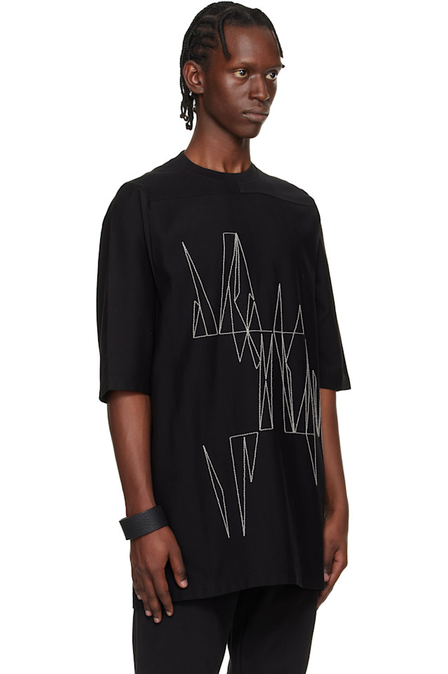 Футболка Moncler + Rick Owens Jumbo SS, черный — фото 2