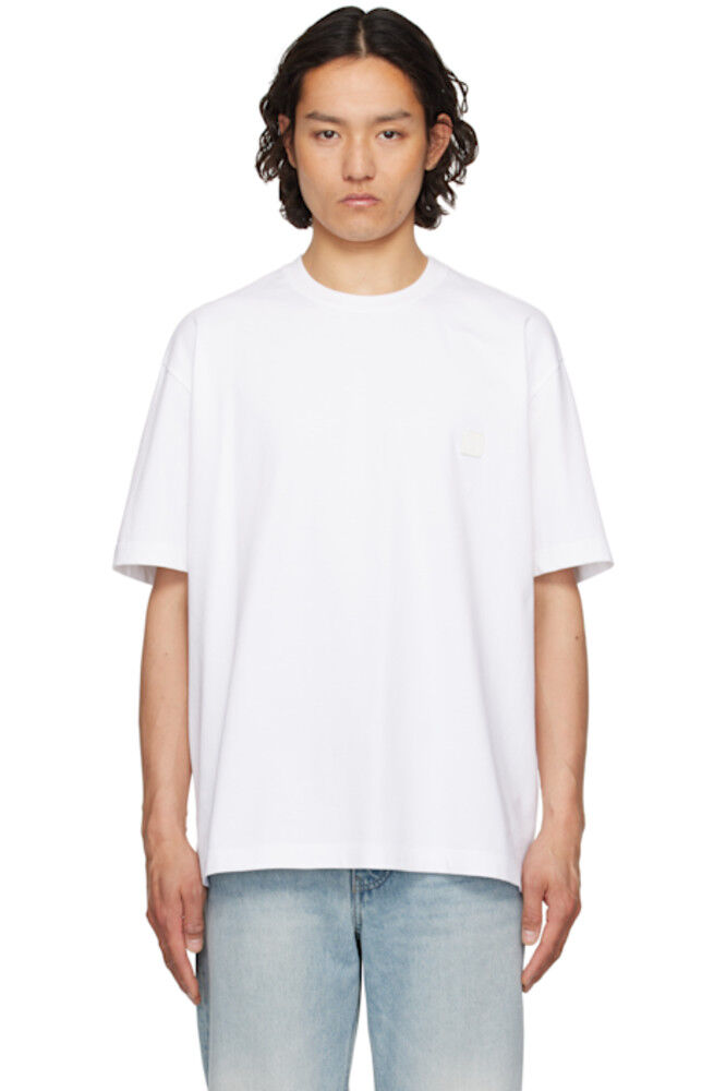 

Белая футболка с логотипом Snow Mountain Back Solid Homme