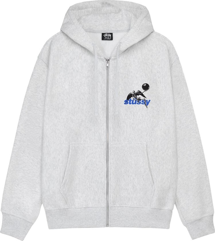 

Худи Stussy Apocalypse Zip 'Ash Heather', серый