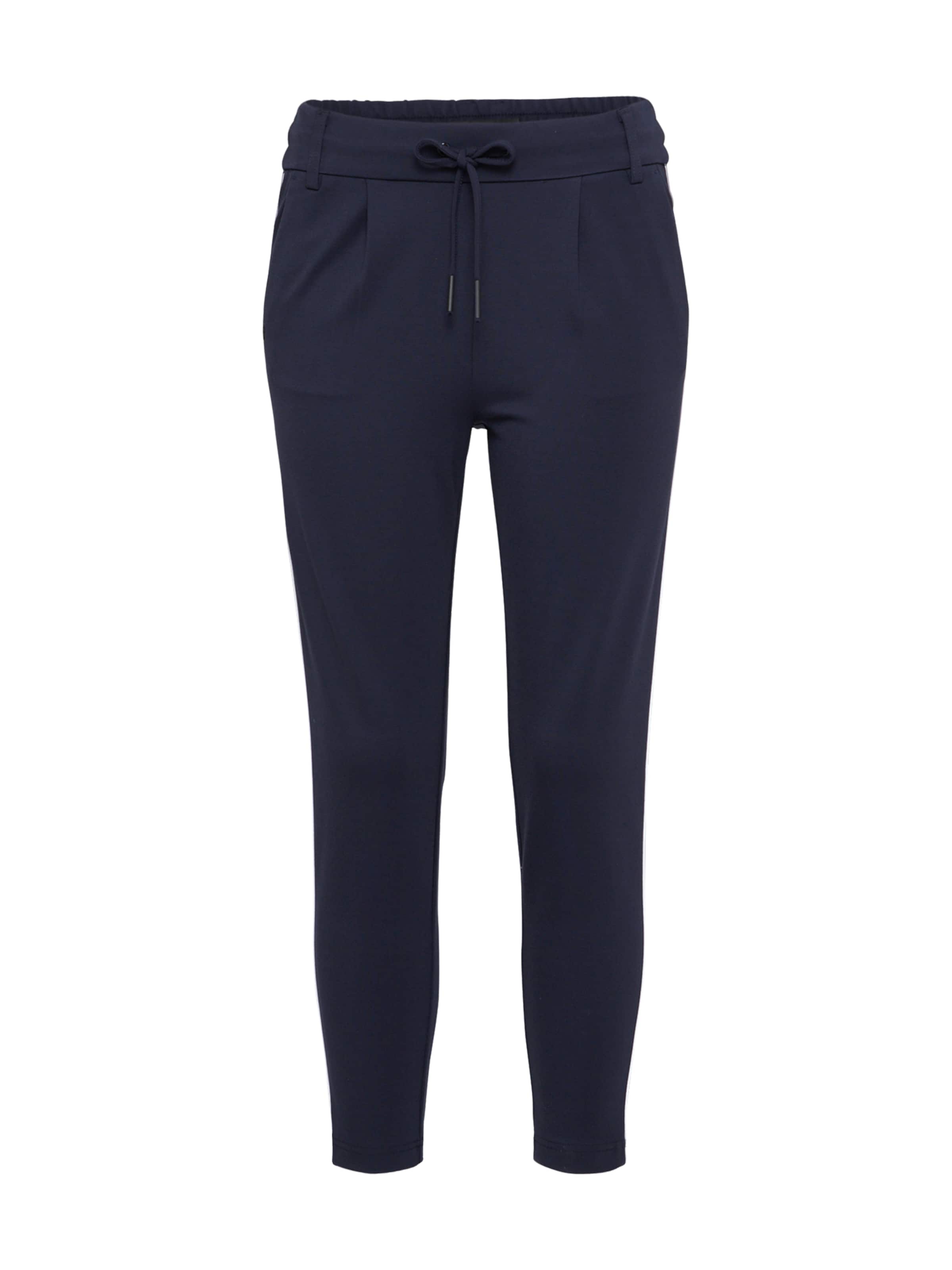 

ONLY Брюки Slim fit с защипами спереди 'ONLPoptrash' в цвете Night Blue