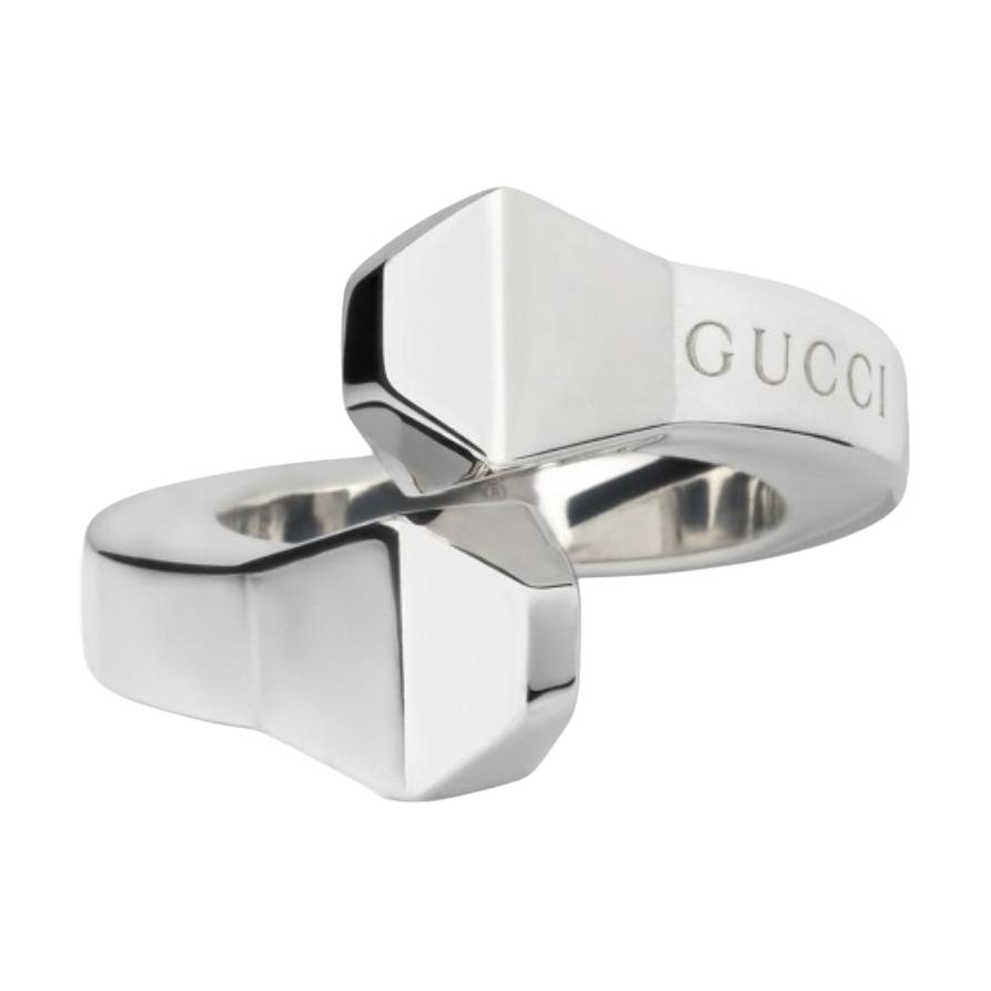

GUCCI Кольцо из стерлингового серебра 925 пробы Unisex Silver