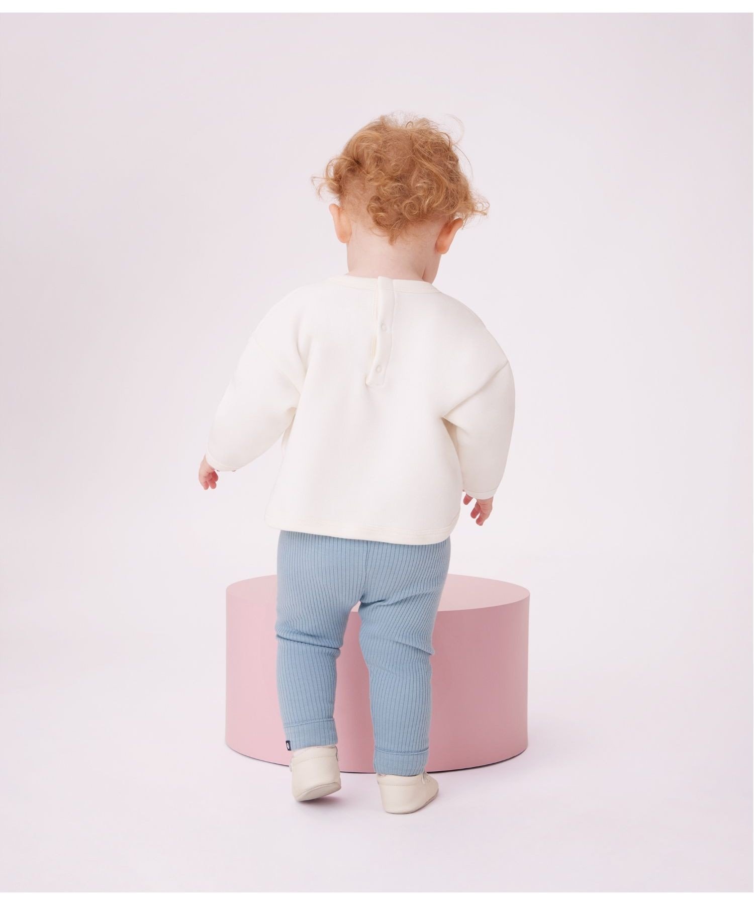 Пуловер из толстовки PETIT BATEAU, Off white — фото 2