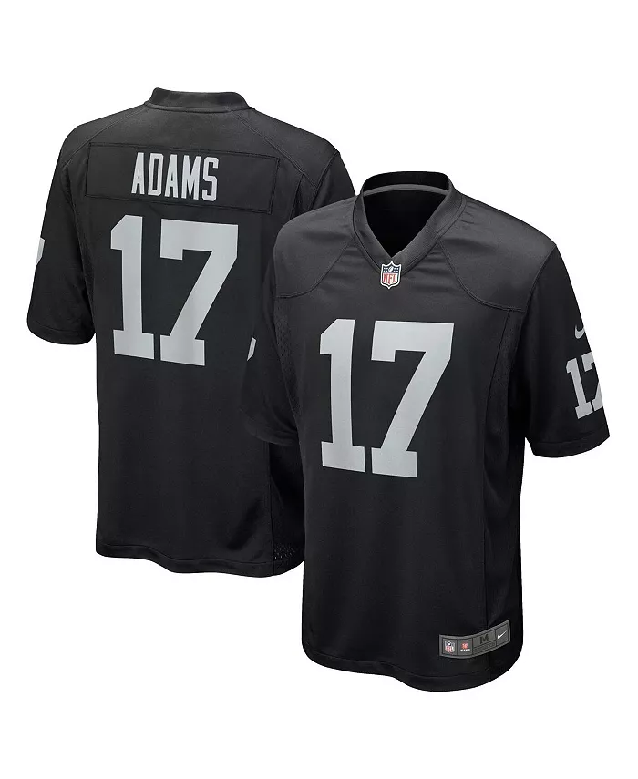 

Мужская игровая футболка Davante Adams Las Vegas Raiders Nike, черный