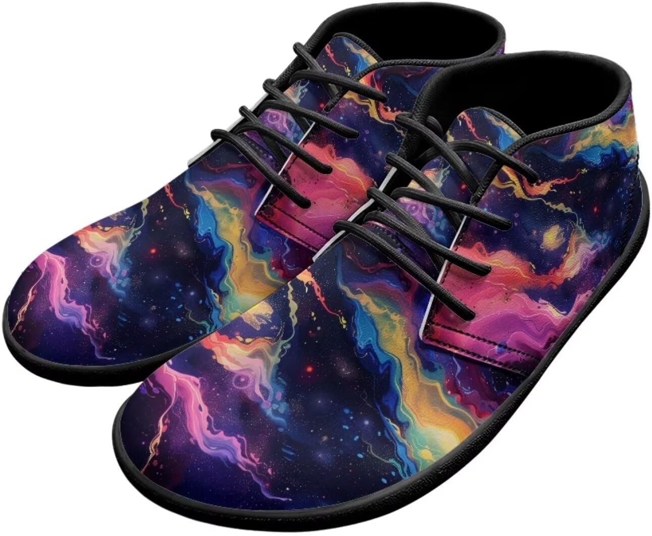 

Мужские ботинки Forchrinse с принтом красивого розового неба, повседневные кроссовки, шнуровка, средние чукка-ботинки, размеры US 6-14, для офиса, работы, вечеринки, путешествий