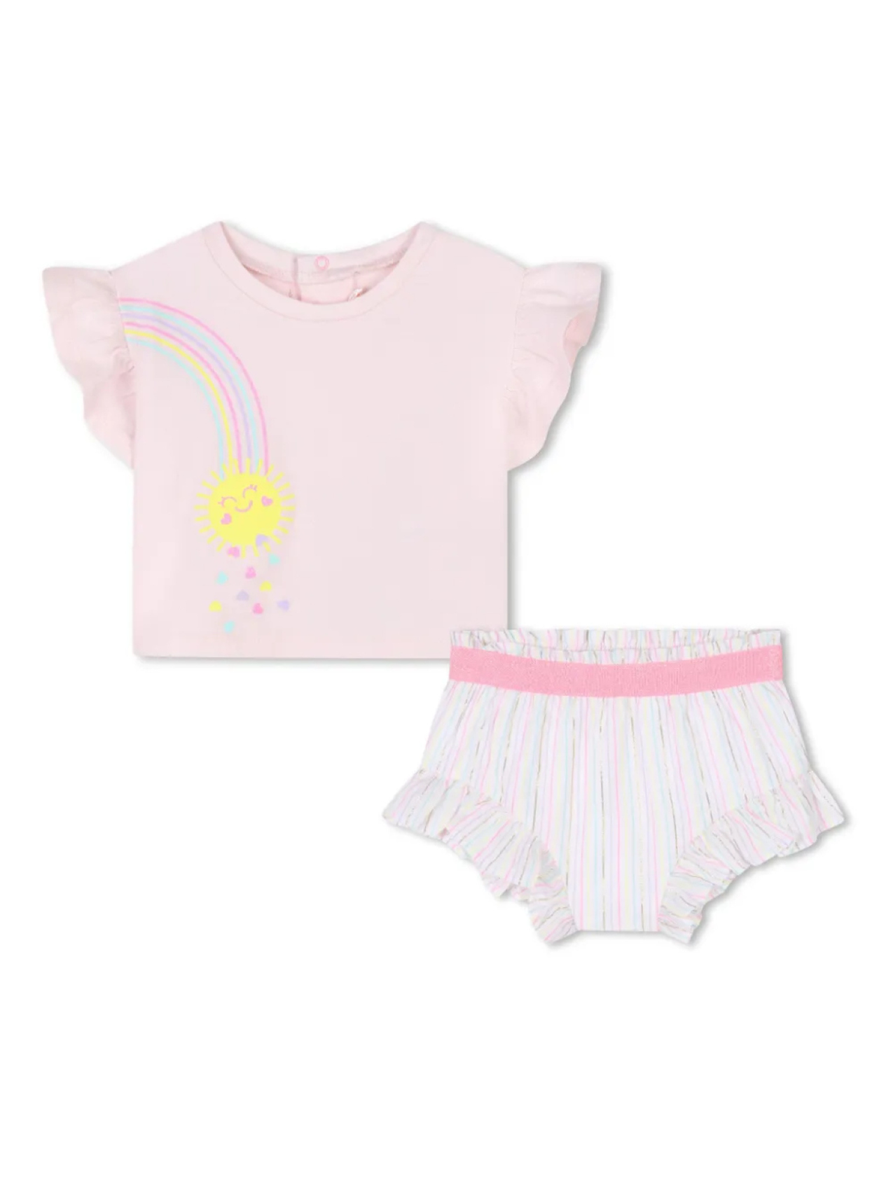 

Комплект шорт Billieblush с радужным принтом, розовый