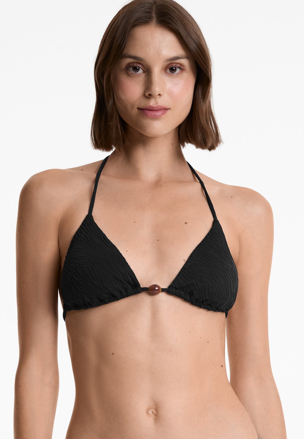 

Верх бикини JACQUARD TRIANGLE OYSHO, черный
