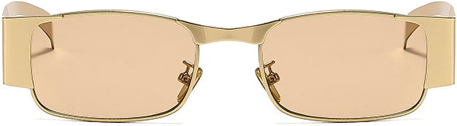 

Винтажные квадратные солнцезащитные очки Helena для женщин, металлическая маленькая оправа, модные солнцезащитные очки для мужчин и женщин с защитой от УФ-излучения UV400, C6