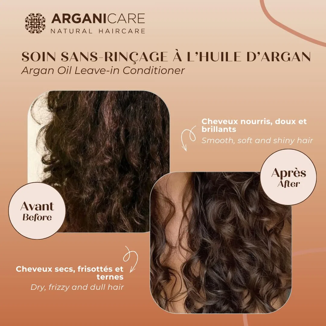 Несмываемый кондиционер для волос «Aloe Vera Moisture & Care Shine & Combability» от Arganicare, 400 мл Arganicare, For Curly Hair - 400Ml — фото 3