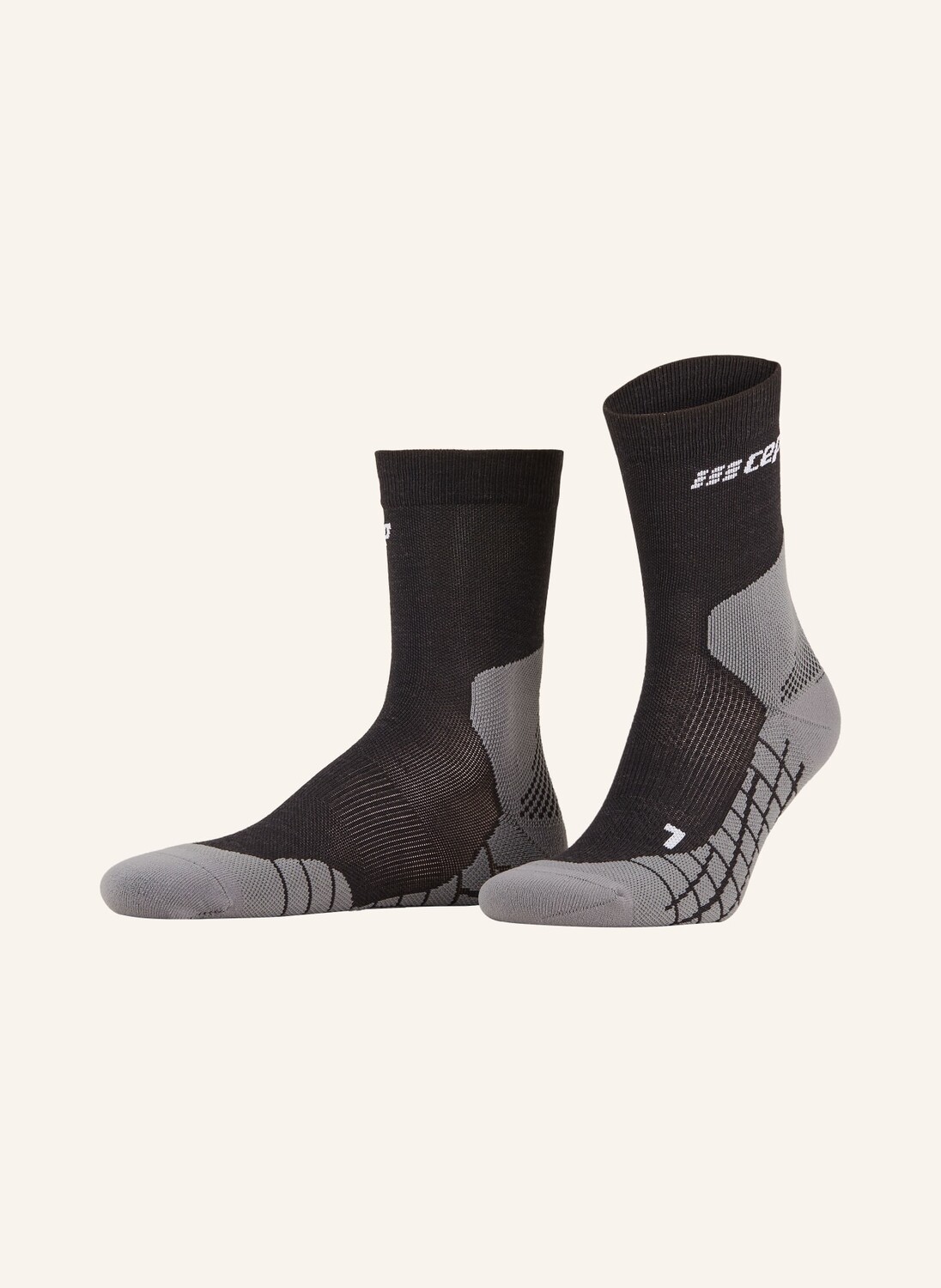 

Спортивные носки light merino compression cep, цвет 301 Black