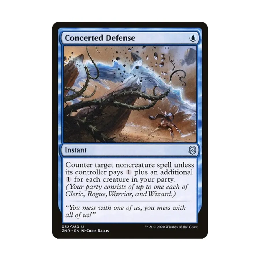 

CCG Согласованная защита (U), MTG - Zendikar Rising