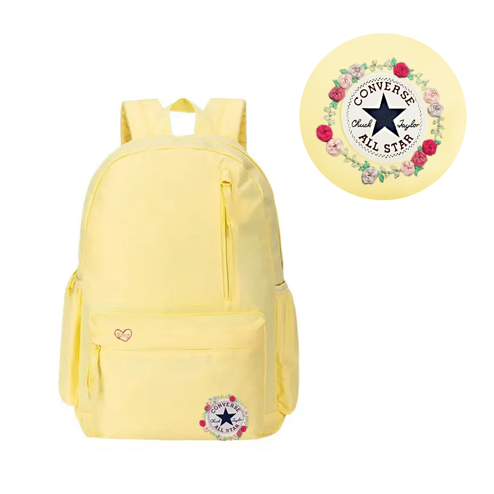 

Converse Полиэстеровый рюкзак средний размер унисекс светло-яичный желтый, Floral