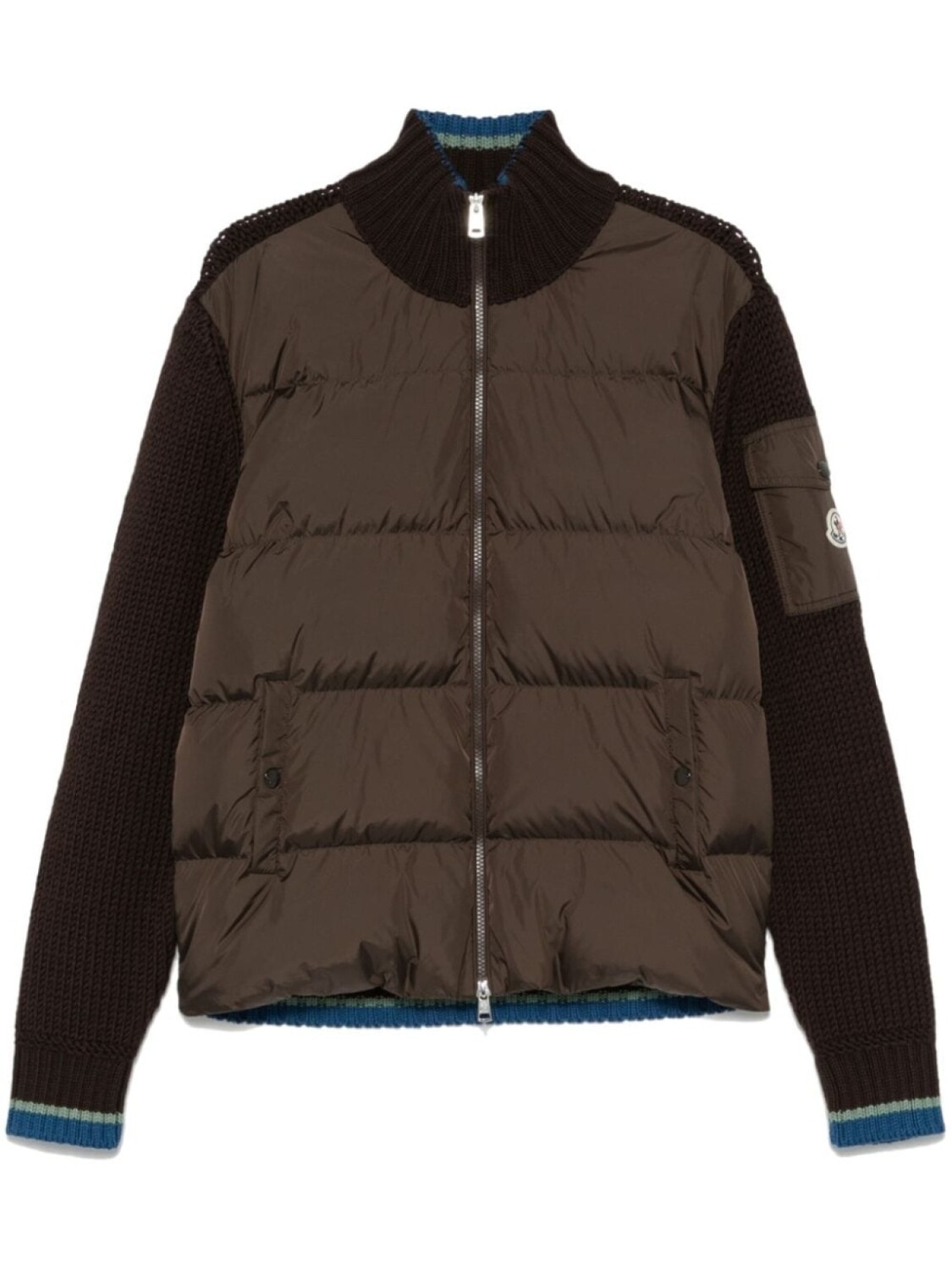 

Кардиган Moncler со вставками, коричневый