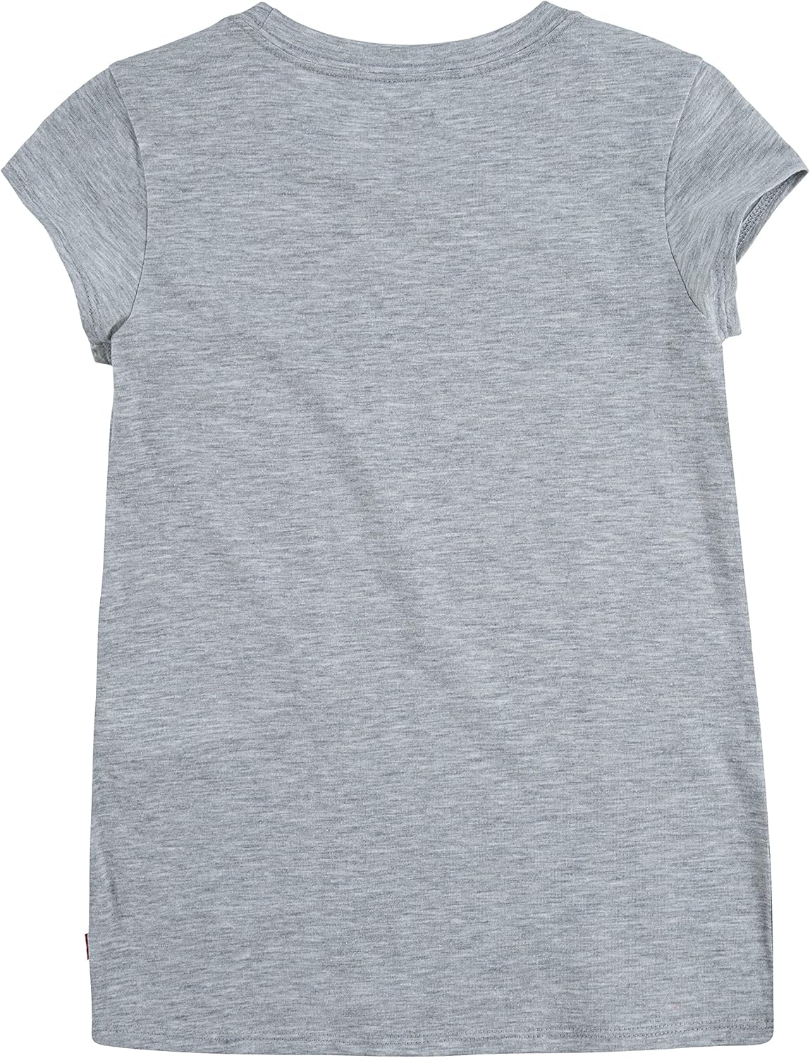 Классическая футболка Levi's для девочек с крыльями летучей мыши, Light Grey Heather/Red — фото 2