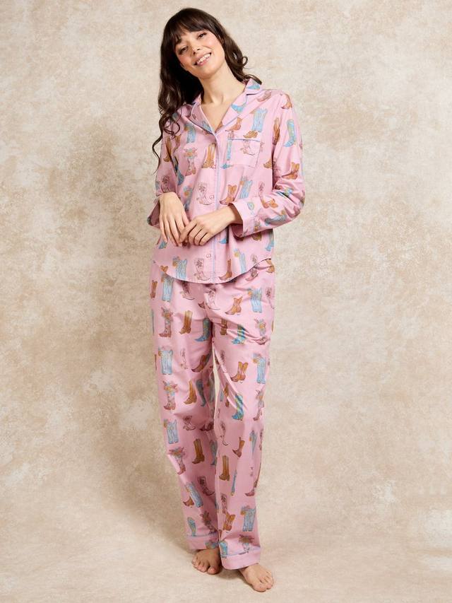 

Пижамный комплект в стиле ковбойских сапог Their Nibs, Pink