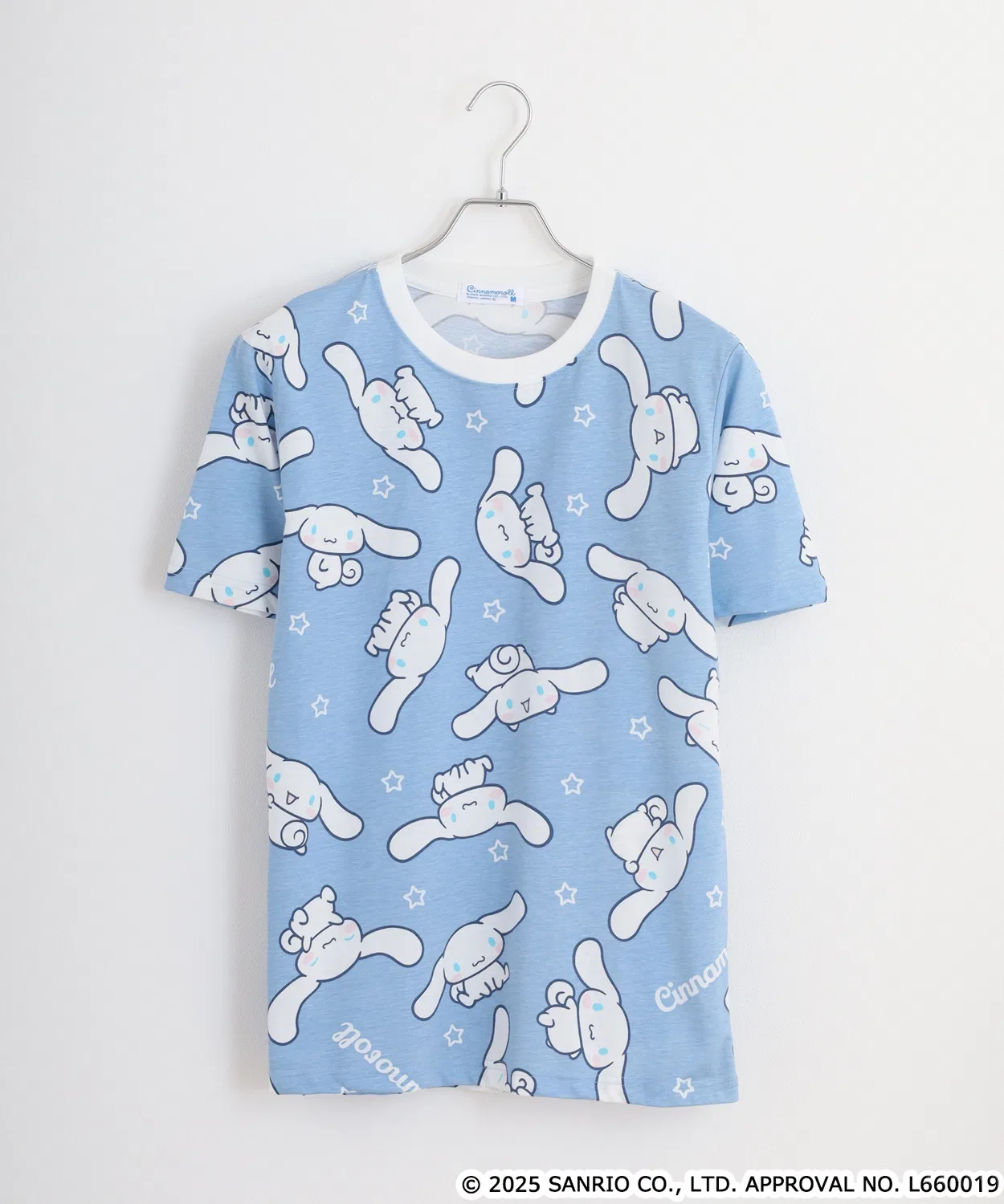 Детская футболка с принтом Sanrio characters, модель Sanrio Characters Print, бренд sanrio, Blue Grey — фото 3