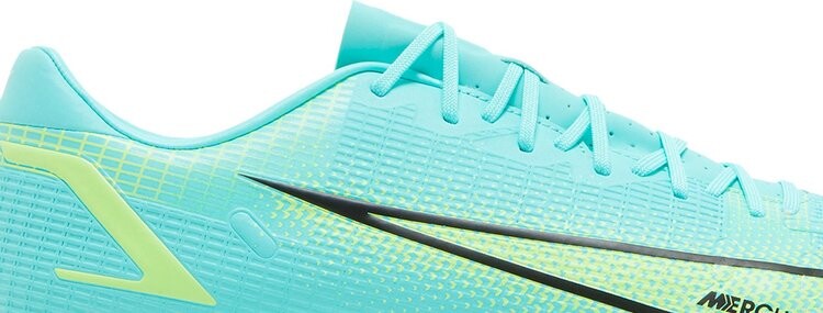 Бутсы Nike Mercurial Vapor 14 Academy FG MG 'Dynamic Turquoise Lime Glow', синий — фото 3