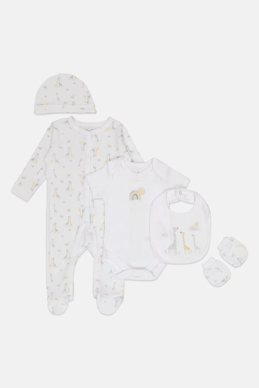 Комплект детский с принтом 5 предметов Rock-A-Bye Baby Boutique, разноцветный — фото 3