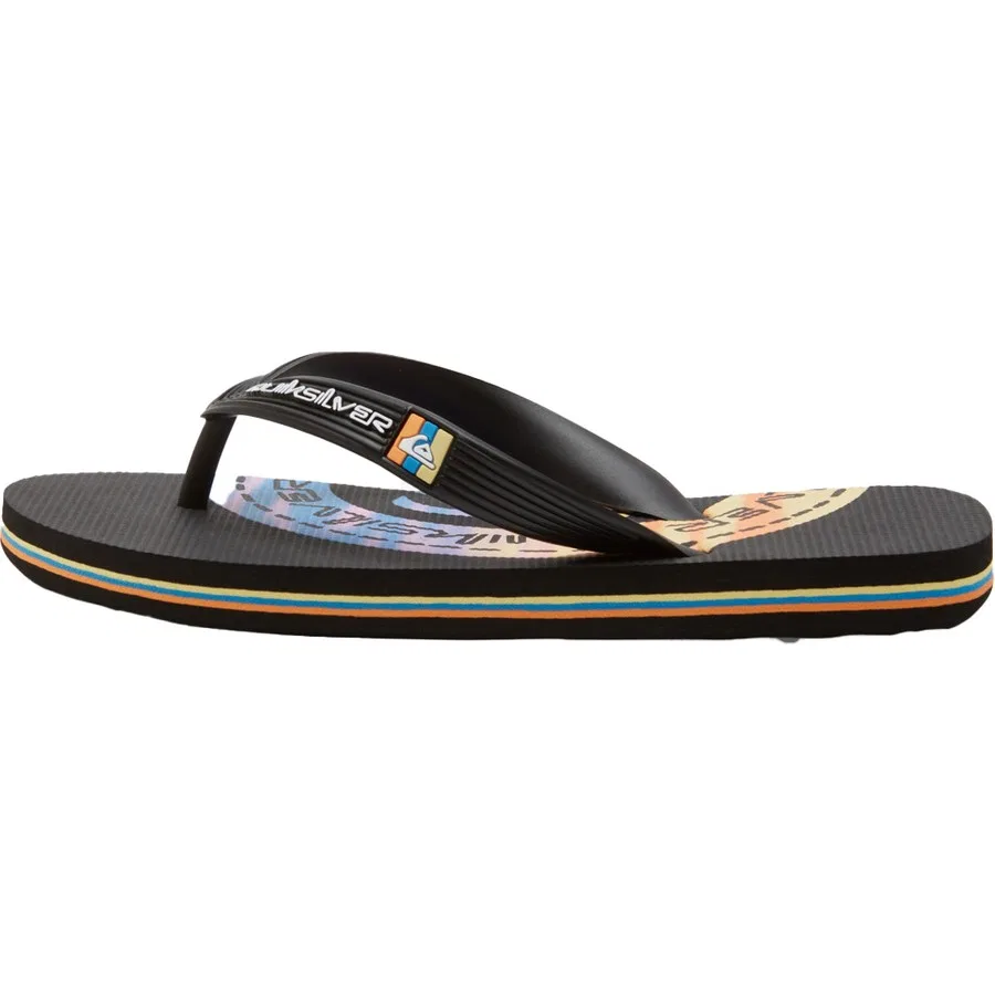 Сланцы Quiksilver Molokai Art II Youth, Черный — фото 4