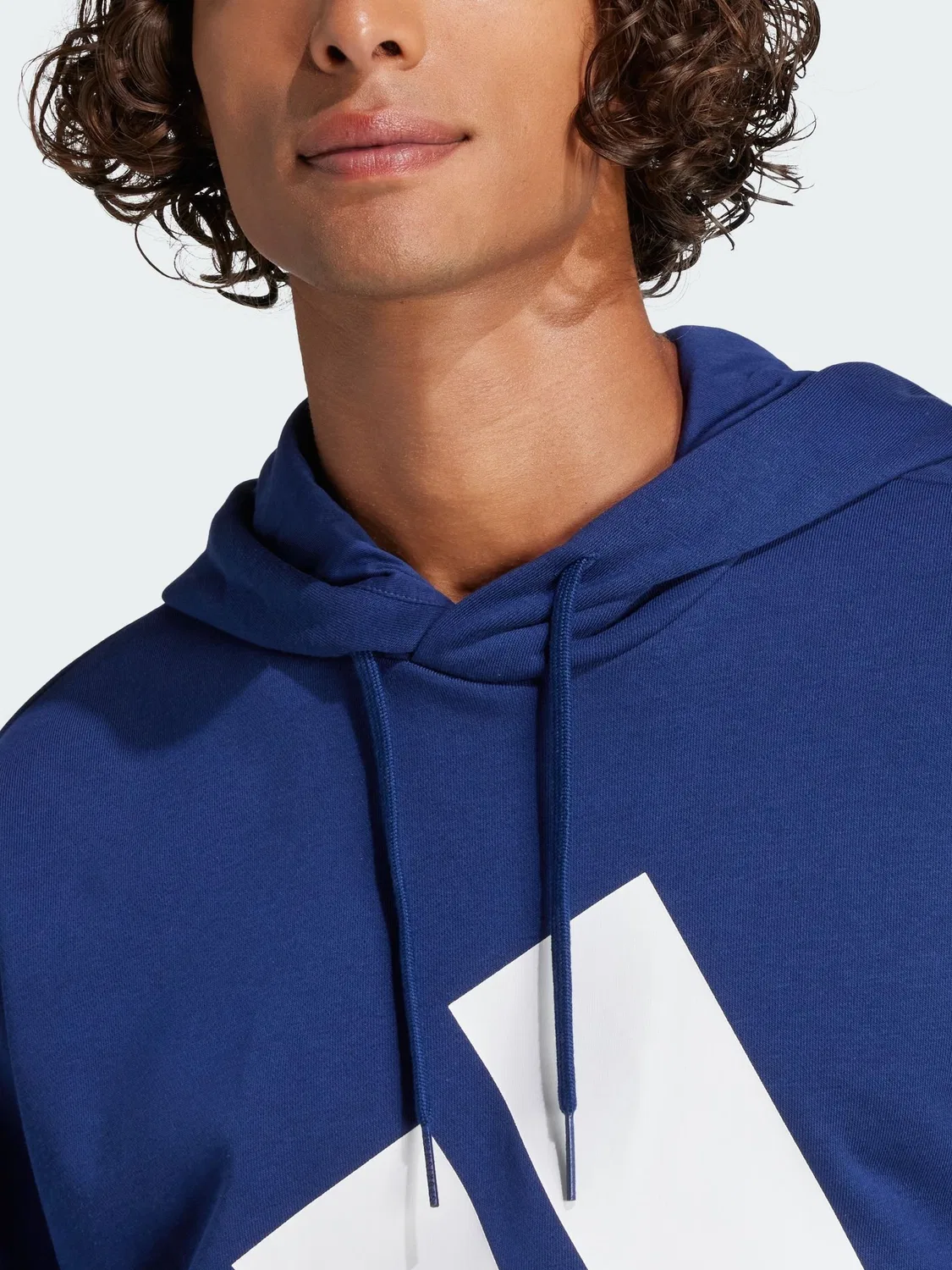 Худи, свободная посадка, Essentials Big Logo adidas, синий — фото 4
