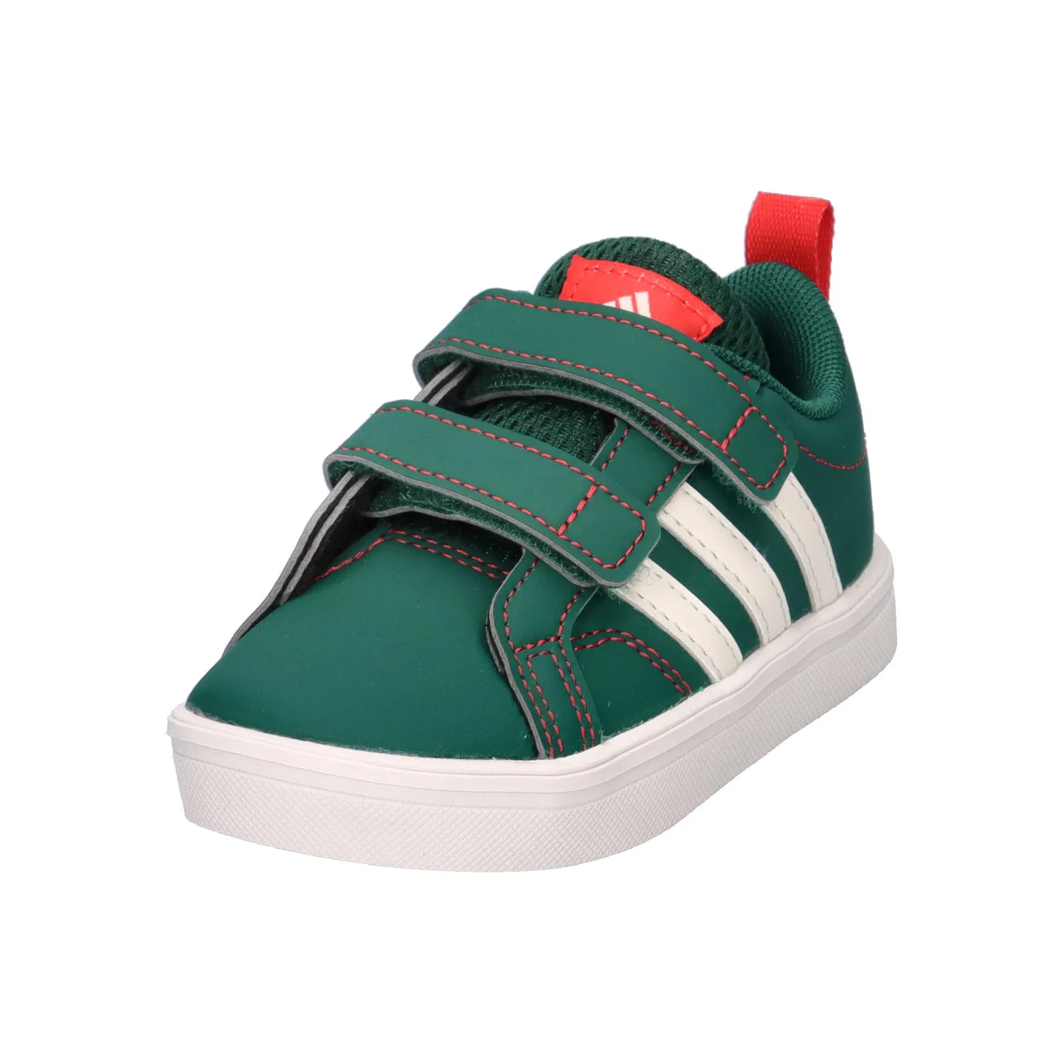 Детские кроссовки с липучками VS Pace 2.0 CF I Adidas, Grun Weiss Schwarz — фото 4