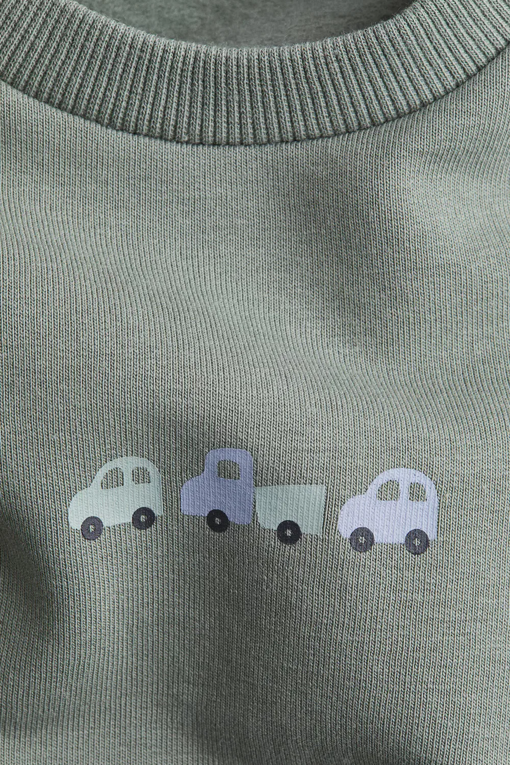 Комплект из двух толстовок H&M, Mattgrün/Autos — фото 3