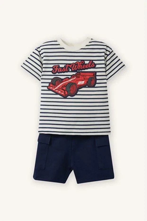 Детский комплект из трикотажа Defacto, Navy