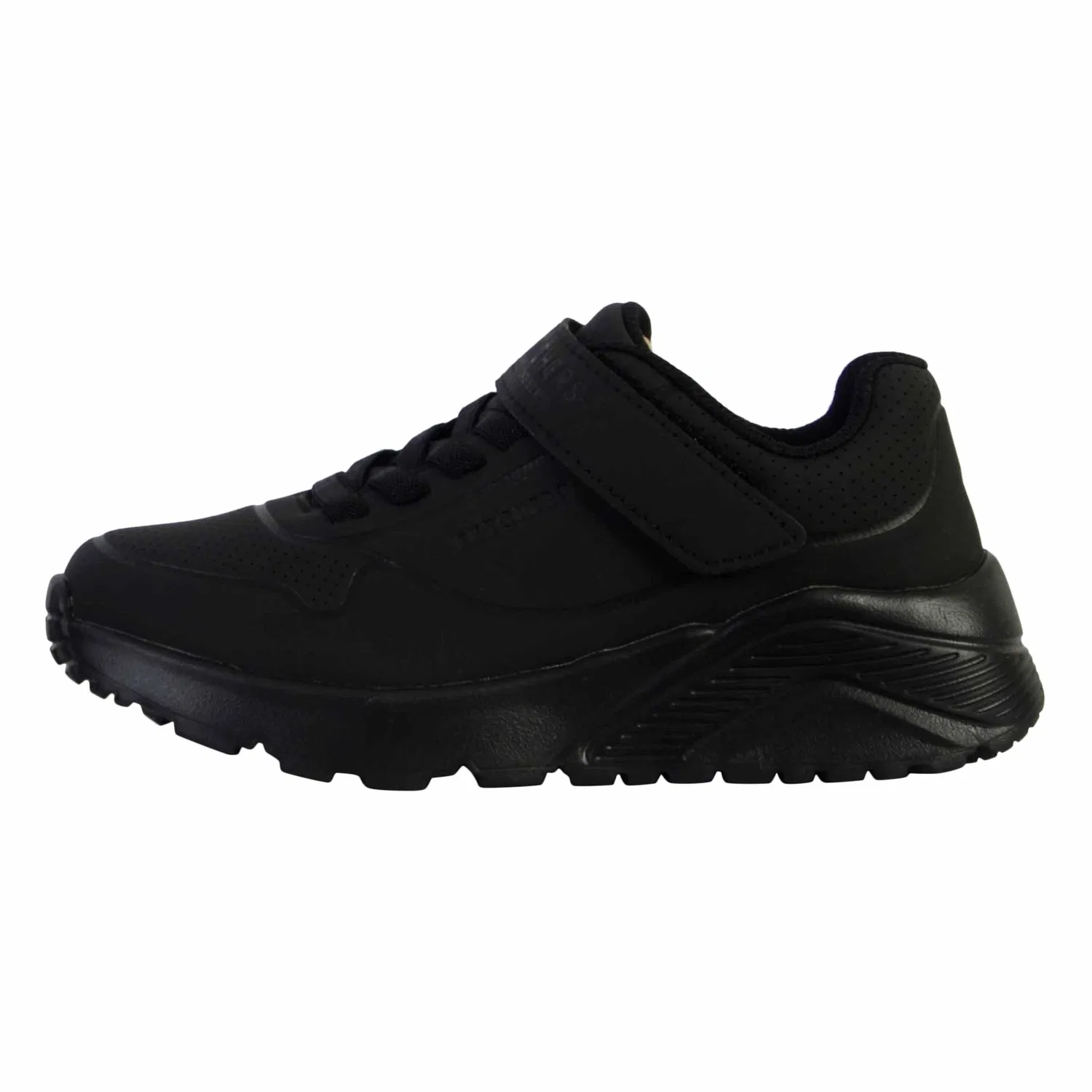 Детские кроссовки с экокожей Skechers Uno Lite, Schwarz