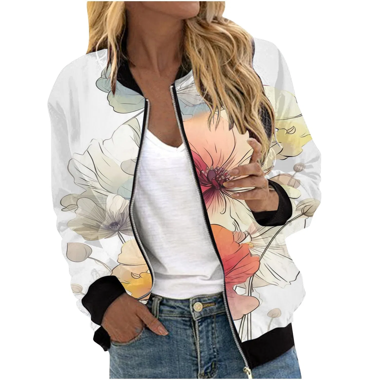Женская куртка с принтом College Jacket, C