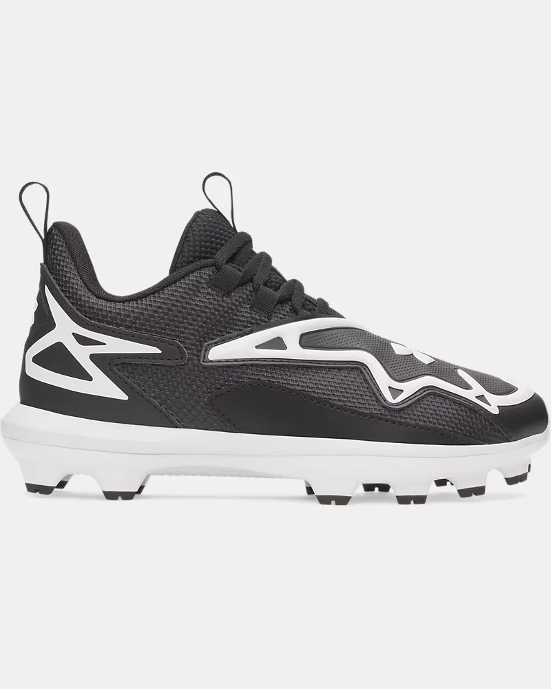 Бейсбольные бутсы для мальчиков с литой подошвой TPU UA Harper 11 TPU Jr. UnderArmour, Black/White